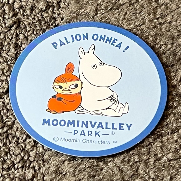 Moomin Valley Park Theme Park Japan Exclusive Sticker Official Souvenir Kawaii - Picture 1 of 4